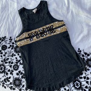 Victoria’s Section Pink Tank Top Shimmer Size XS